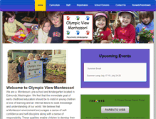 Tablet Screenshot of olympicviewmontessori.com